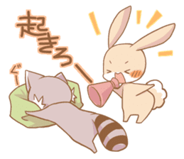 LOVE!Raccoons&Rabbit4 sticker #12281858