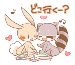 LOVE!Raccoons&Rabbit4 sticker #12281859