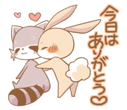 LOVE!Raccoons&Rabbit4 sticker #12281867