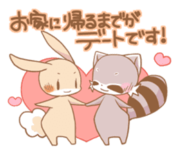 LOVE!Raccoons&Rabbit4 sticker #12281869