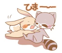 LOVE!Raccoons&Rabbit4 sticker #12281872
