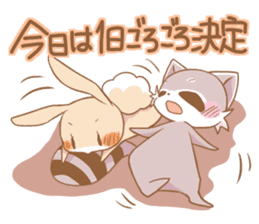 LOVE!Raccoons&Rabbit4 sticker #12281873