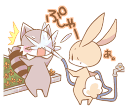 LOVE!Raccoons&Rabbit4 sticker #12281880