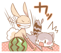 LOVE!Raccoons&Rabbit4 sticker #12281887