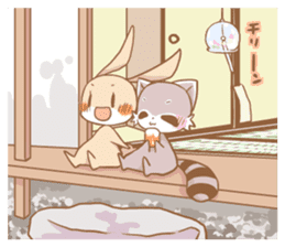 LOVE!Raccoons&Rabbit4 sticker #12281889