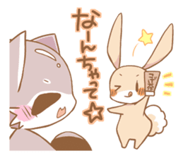 LOVE!Raccoons&Rabbit4 sticker #12281893