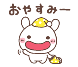 rabbit heart 7 sticker #12282383