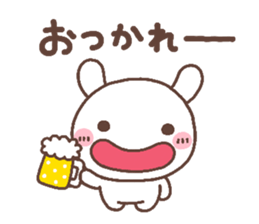 rabbit heart 7 sticker #12282384