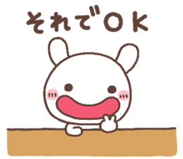 rabbit heart 7 sticker #12282390