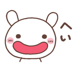 rabbit heart 7 sticker #12282394