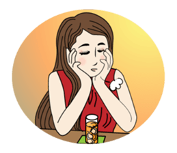 Beautiful older sister of the next sticker #12282492