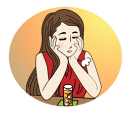 Beautiful older sister of the next sticker #12282492