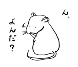 White squeak squeak sticker #12283984