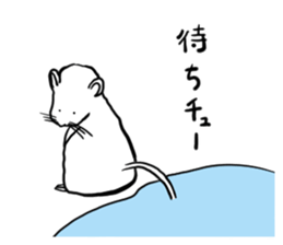 White squeak squeak sticker #12283992