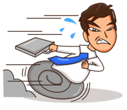 Dexter the office Guy sticker #12284506