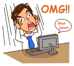 Dexter the office Guy sticker #12284519