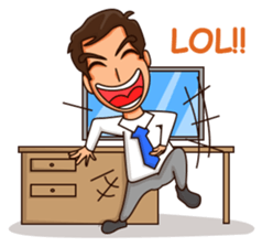 Dexter the office Guy sticker #12284526