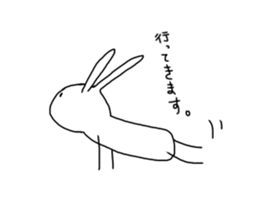 Daily of Expressionless Face Bunny. sticker #12284585