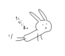 Daily of Expressionless Face Bunny. sticker #12284586