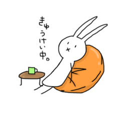 Daily of Expressionless Face Bunny. sticker #12284588