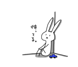 Daily of Expressionless Face Bunny. sticker #12284590