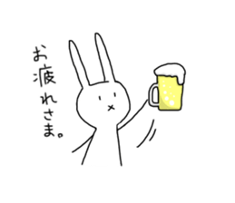 Daily of Expressionless Face Bunny. sticker #12284592