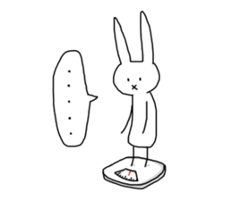Daily of Expressionless Face Bunny. sticker #12284605