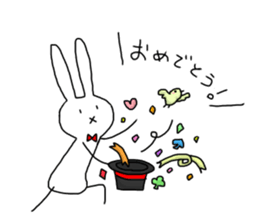 Daily of Expressionless Face Bunny. sticker #12284607