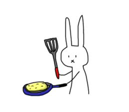 Daily of Expressionless Face Bunny. sticker #12284609