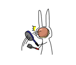 Daily of Expressionless Face Bunny. sticker #12284610