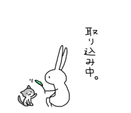 Daily of Expressionless Face Bunny. sticker #12284612