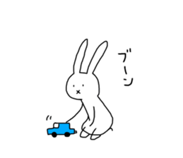 Daily of Expressionless Face Bunny. sticker #12284618