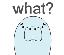 The manatee which can be used somehow sticker #12286076