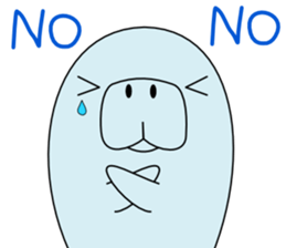 The manatee which can be used somehow sticker #12286083