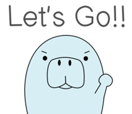 The manatee which can be used somehow sticker #12286095