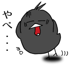 Cheeky crow sticker #12287218
