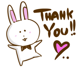 Softness rabbit sticker #12287274