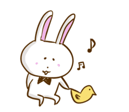 Softness rabbit sticker #12287278