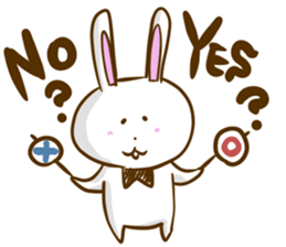 Softness rabbit sticker #12287281