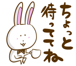 Softness rabbit sticker #12287286