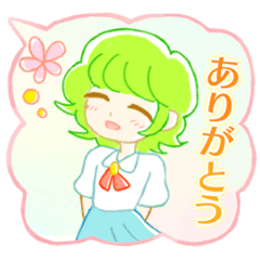 Fuwafuwa girls sticker