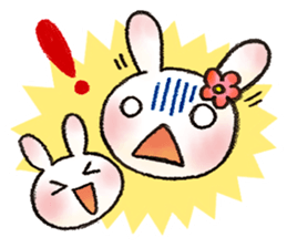 Rasen-Yumu's mother of the rabbit sticker #12287663