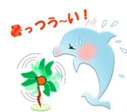 Dolphins, our sweet idle in summer! sticker #12287824