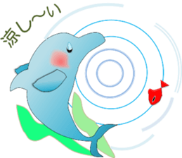 Dolphins, our sweet idle in summer! sticker #12287835