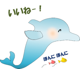 Dolphins, our sweet idle in summer! sticker #12287836