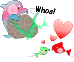 Dolphins, our sweet idle in summer! sticker #12287837