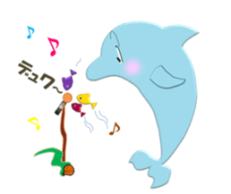 Dolphins, our sweet idle in summer! sticker #12287838