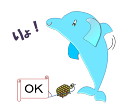 Dolphins, our sweet idle in summer! sticker #12287841