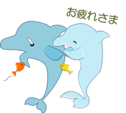 Dolphins, our sweet idle in summer! sticker #12287843