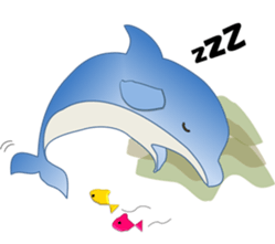 Dolphins, our sweet idle in summer! sticker #12287845